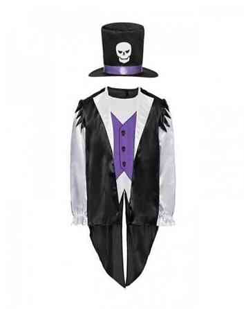 Костюм Зомбі Пірат для вечірки на Хелловін фрак, капелюх розмір XL 56-58 чорний Київ