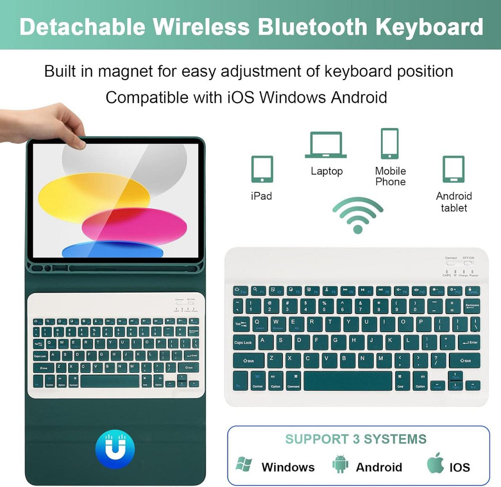 Чохол клавіатура для iPad A16 2025/iPad 10-го покоління (2022) A2696 / A2757 / A2777 Дніпро - фото 8