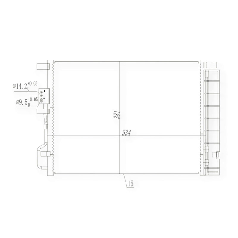 Радіатор Hyundai Tucson, Kia Sportage 16-кондиціонера Мукачево - фото 1