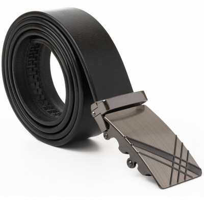 Ремень Vintage Мужской c металлической пряжкой Черный (20208) Винница - изображение 5