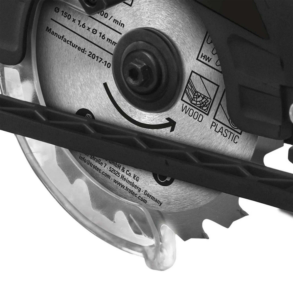 Пила циркулярная аккумуляторная Trotec PCSS 10-20V + кейс (4430000110) Вінниця - фото 3