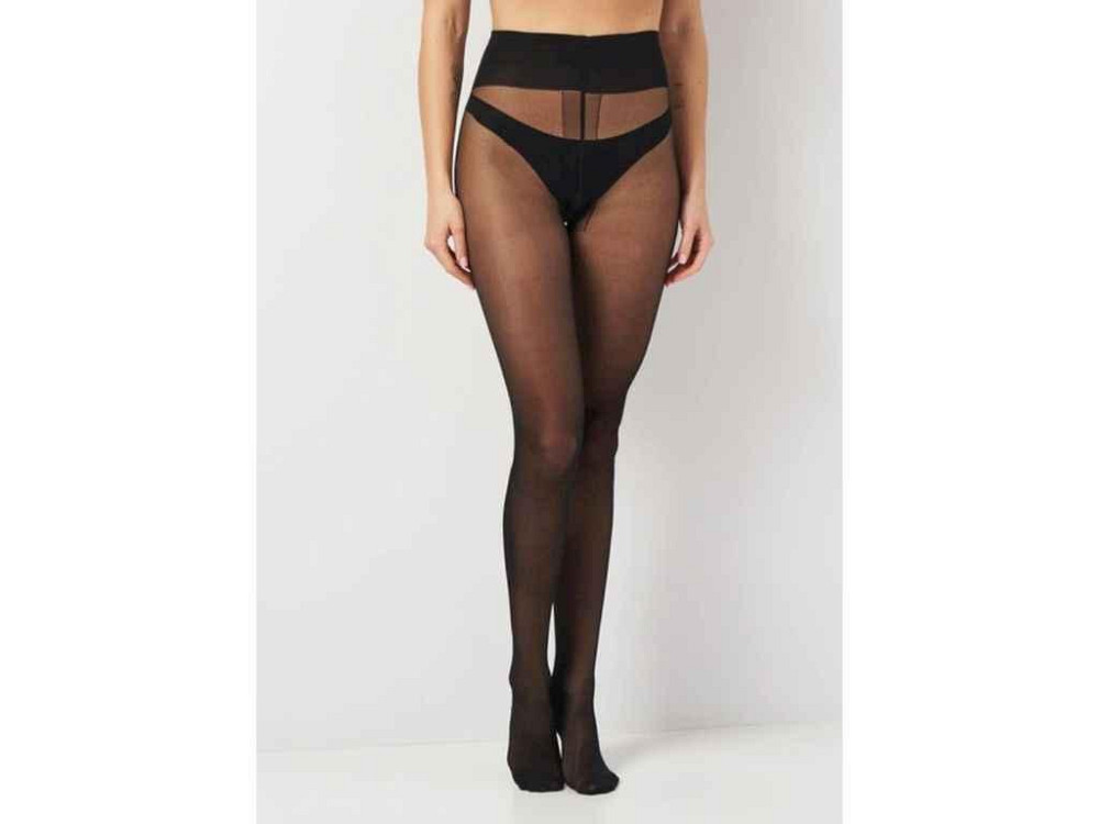 Колготки черный женские полиамидные заниженная талия SENSI VITA BASSA nero 40 DEN р.4 ТМ GIULIA Киев - изображение 1