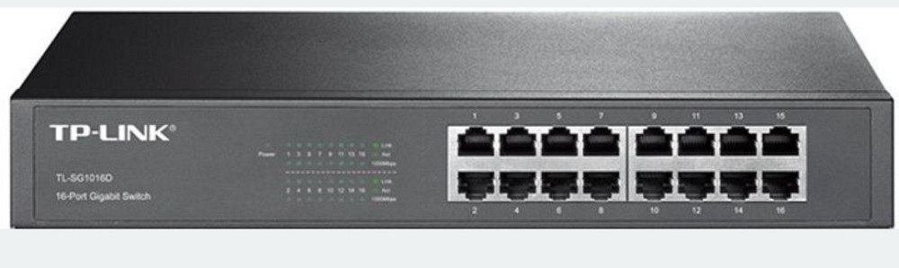 TP-Link TL-SG1016D | Комутатор Гігабітний | Харків - фото 1