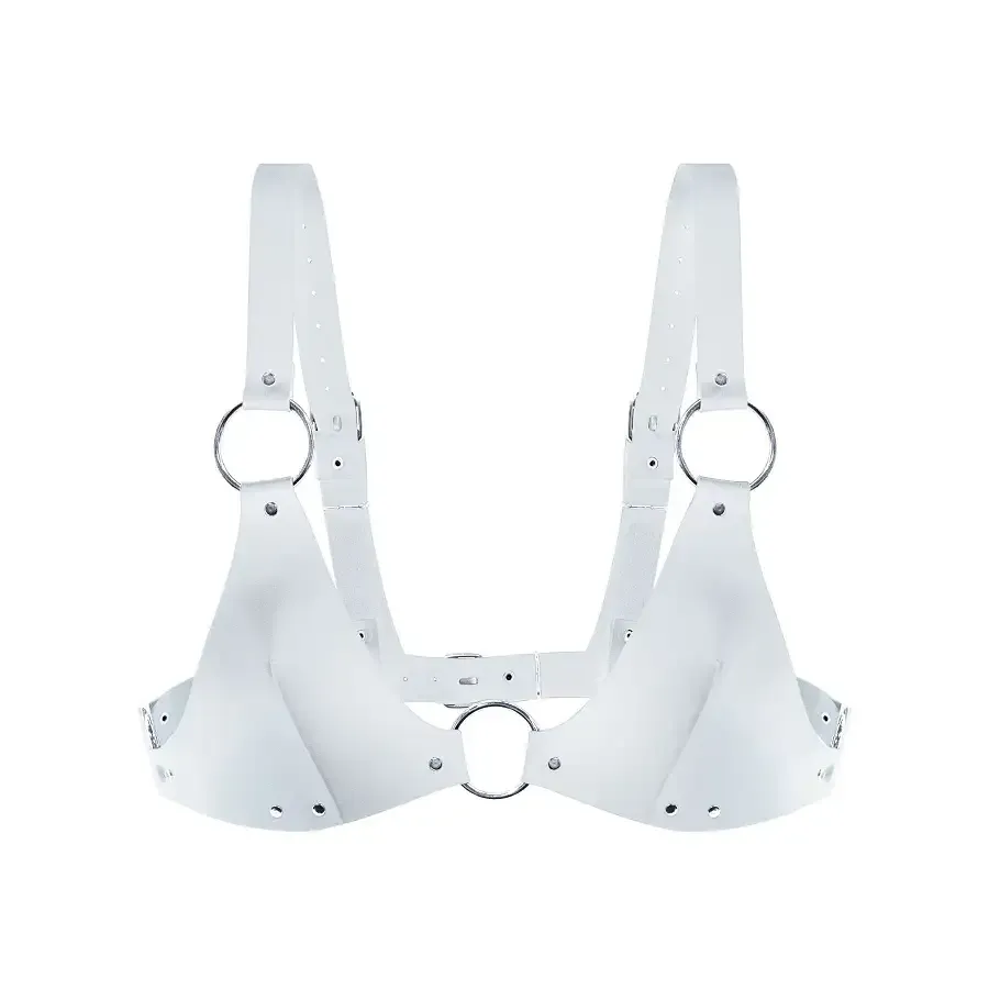 Ліф з натуральної шкіри Feral Feelings - Bikini Top White Львов - изображение 1