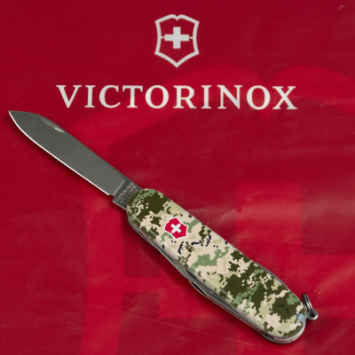 Нож Victorinox Spartan Army 91 мм Піксель + Лого (1.3603.3_W3941p) Винница - изображение 11