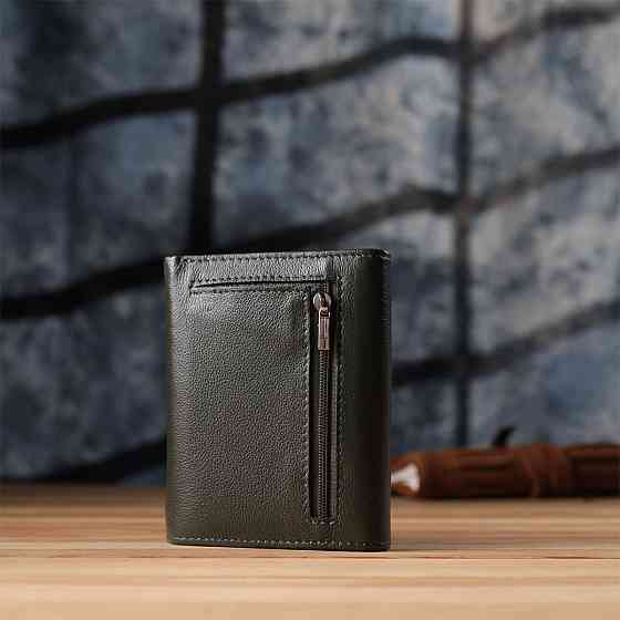 Стильный кошелек среднего размера из натуральной кожи ST Leather 23075 Зеленый Киев