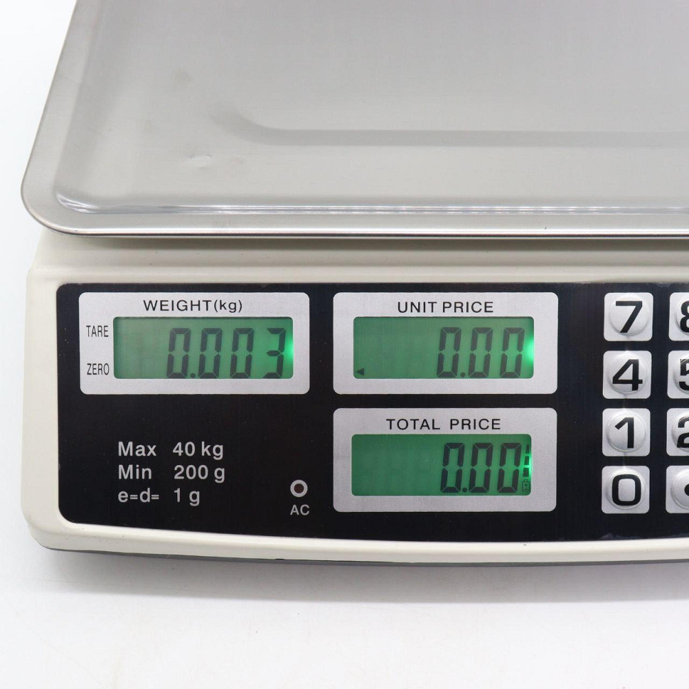 Торговые весы до 40кг, от сети и аккумулятора, AT-702 / Весы электронные / Настольные весы для торговли Киев - изображение 4