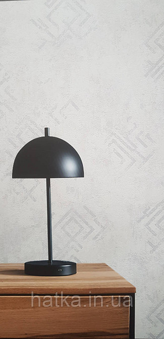 Шпалери вінілові на флізеліні Marburg Memoria 1.06х10 під старовину геометрія фігури на штукатурці срібло на беж Київ - фото 2