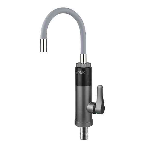 Проточний водонагрівач для кухні WEZER SDR-G19TC-Grey гнучкий вилив, сірий Київ