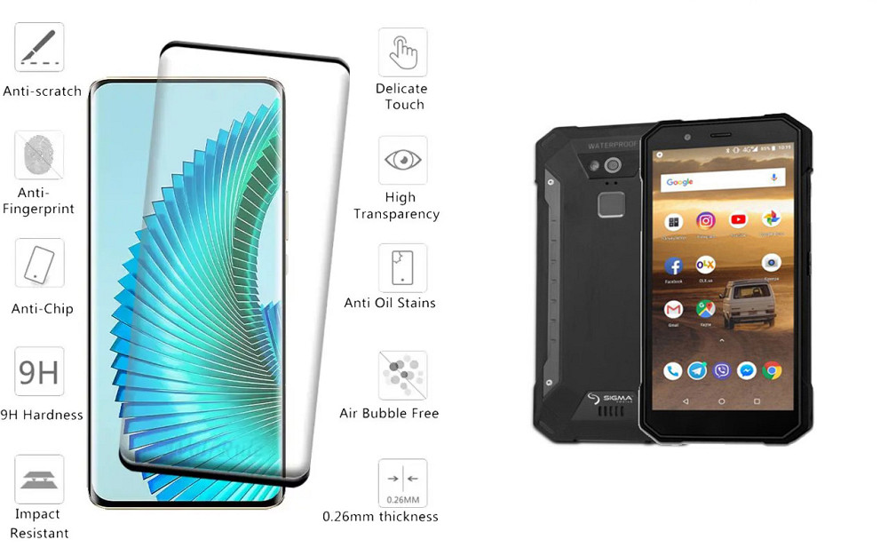 Захисне скло HyperGlass Pro для Sigma mobile X-treme PQ53 – максимальна чутливість та захист Київ - фото 2