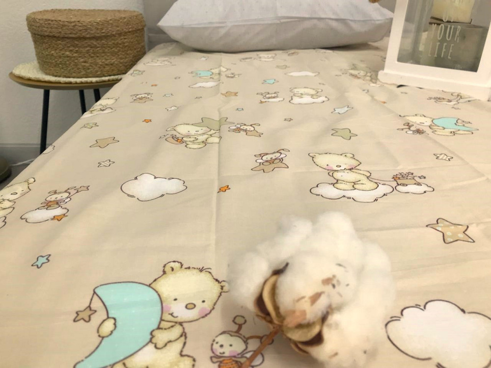 Ecotton Дитячий комплект постільної білизни Ecotton полуторний 147х210 см бежевий 10-0214 Beige Коломия - фото 1