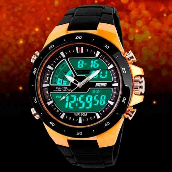 Спортивний годинник Skmei 1016 gold Вінниця