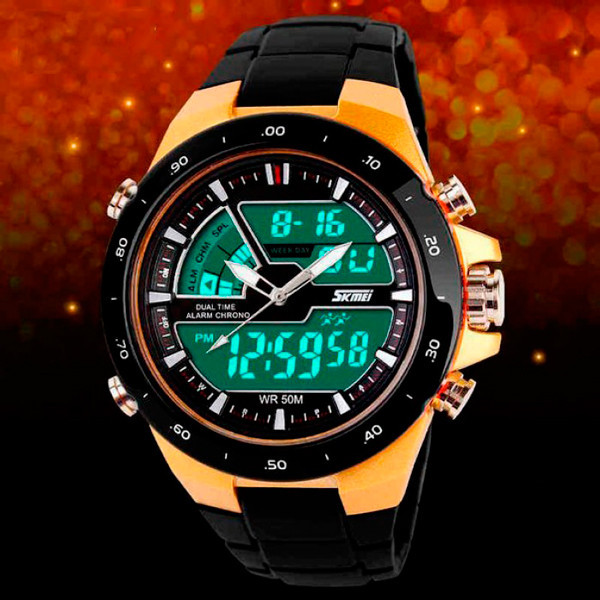 Спортивний годинник Skmei 1016 gold Вінниця - фото 1
