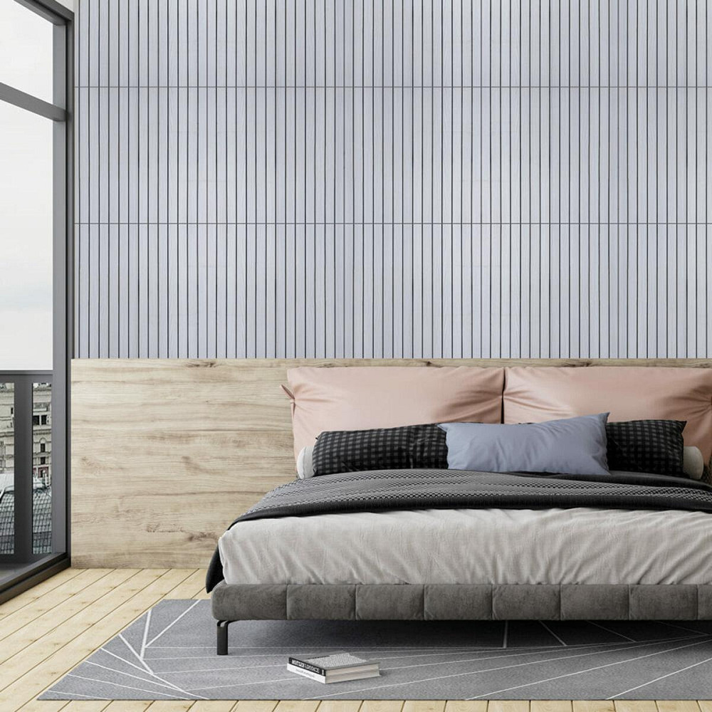 Покрытие настенное виниловое 3D рейки 600х600х2,8мм Белый графит SW-00002193 Киев - изображение 6