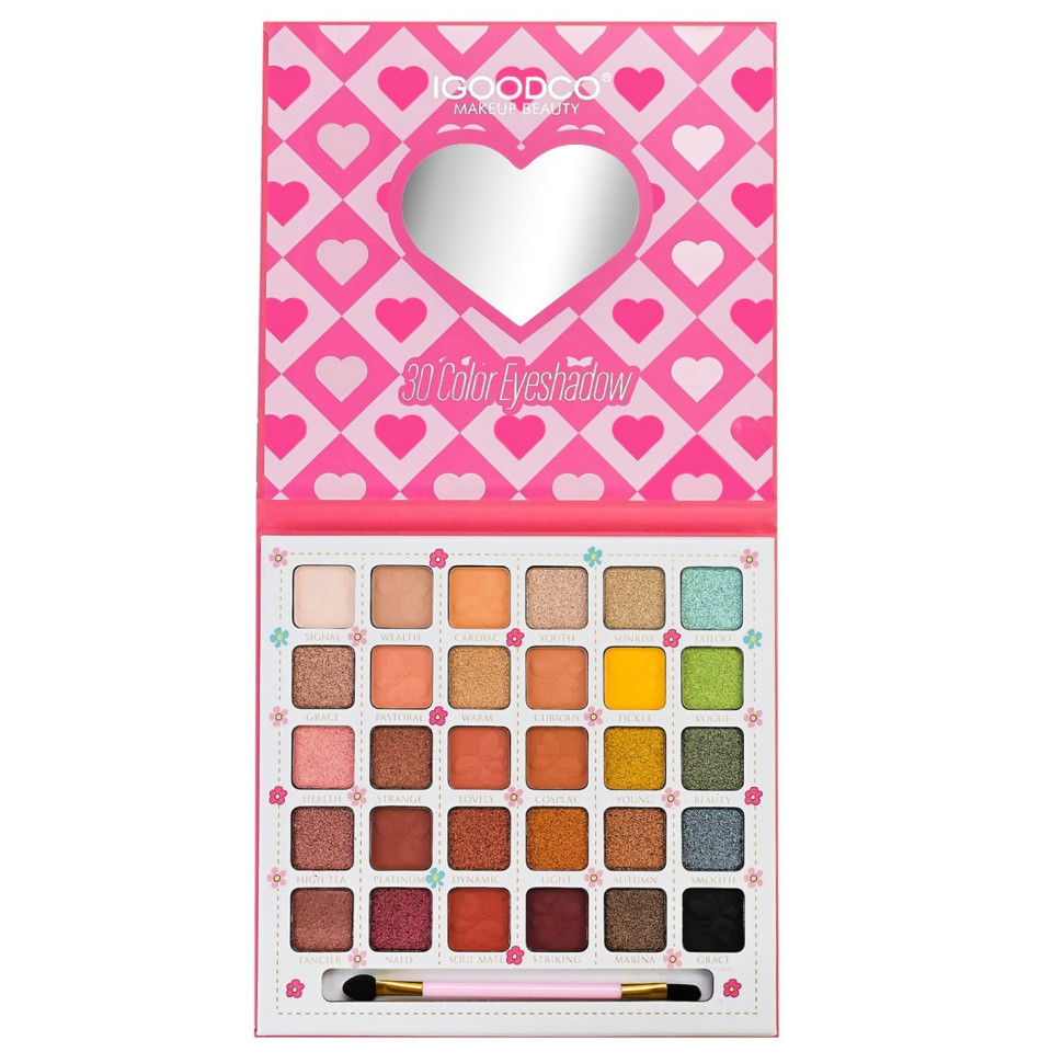 Детская палетка теней для век IG3125, 30 цветов, с кисточкой Винница - изображение 3