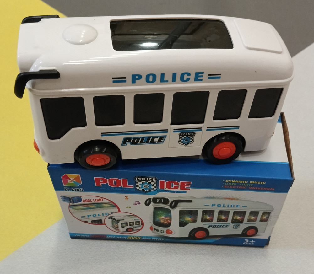 Детский игрушечный автобус полиции со звуковыми и световыми эффектами Киев - изображение 2