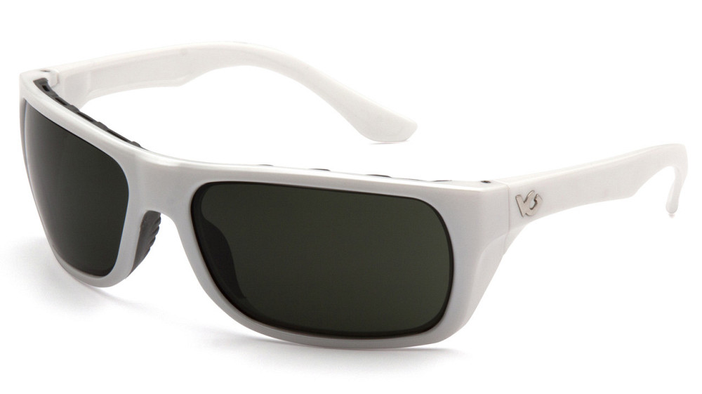 Окуляри захисні Venture Gear Vallejo White (forest gray) Anti-Fog, сіро-зелені в білій оправі Запоріжжя - фото 1