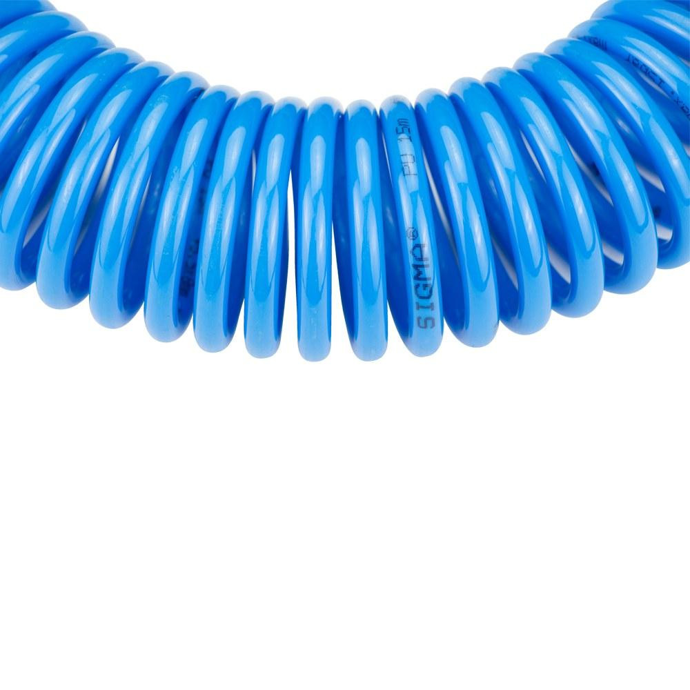 Шланг спіральний поліуретановий (PU) 15 м 5.5 х 8 мм SIGMA (7012031) Київ - фото 2