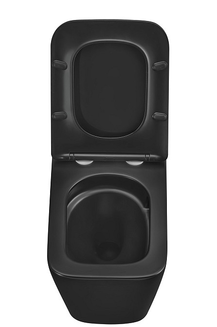 Унитаз подвесной Mixxus Premium QUADRO-0301-T3 BLACK 490х340х360mm, система смыва TORNADO 3.0 (MP6587) Киев - изображение 6