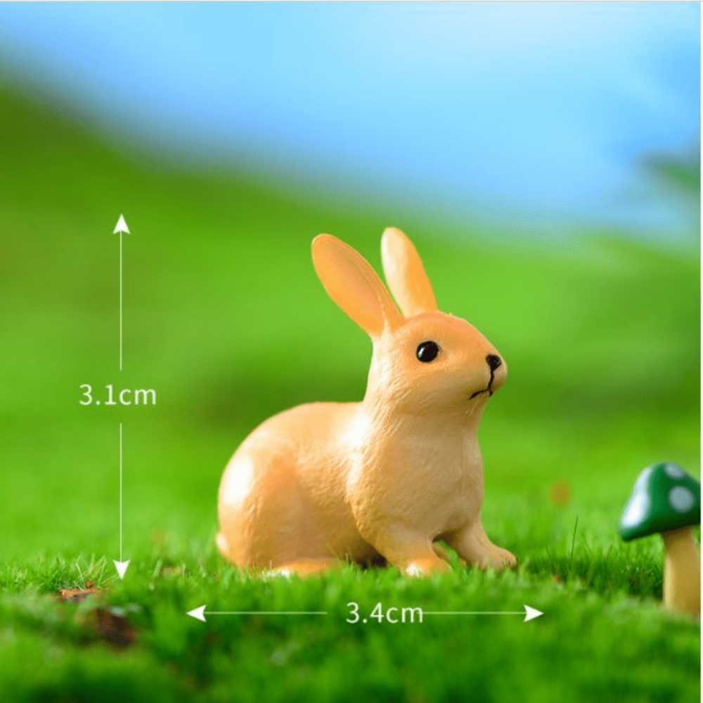 Декоративные Кролики для флорариума, моссариума, мини - сада, кашпо, микроландшафта, песочного стола Кролик сидящий рыжый Одесса - изображение 1