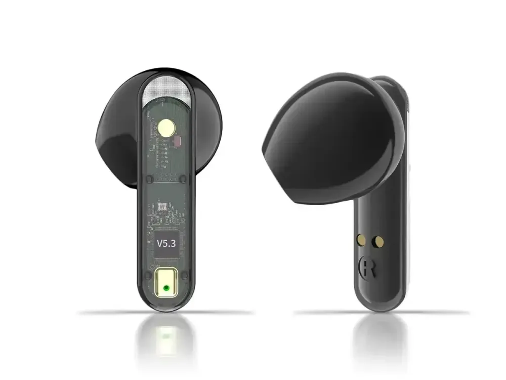 Бездротові навушники Bluetooth TWS AKZ-S26 Double з кейсом, IPX5, сенсорне управління, 6D звук Одеса - фото 4