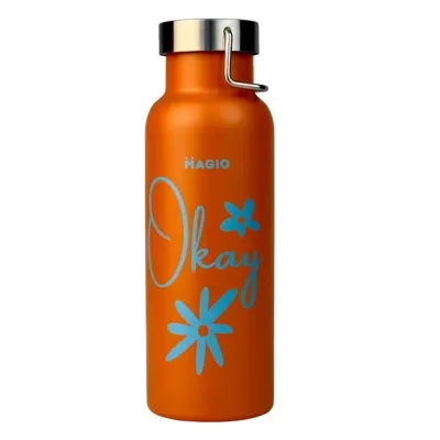 Термочашка Magio Okay 500 мл Помаранчева (MG-1041O) Винница - изображение 1