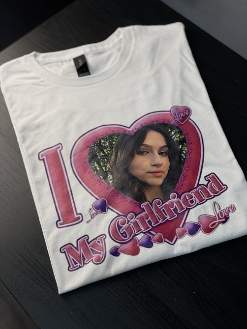 Футболка - "I love my girlfriend" з власним фото Чернівці - фото 1