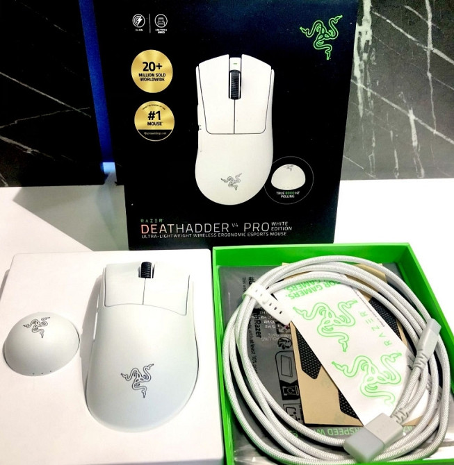 Мишка razer deathadder v4 pro white. Київ - фото 4