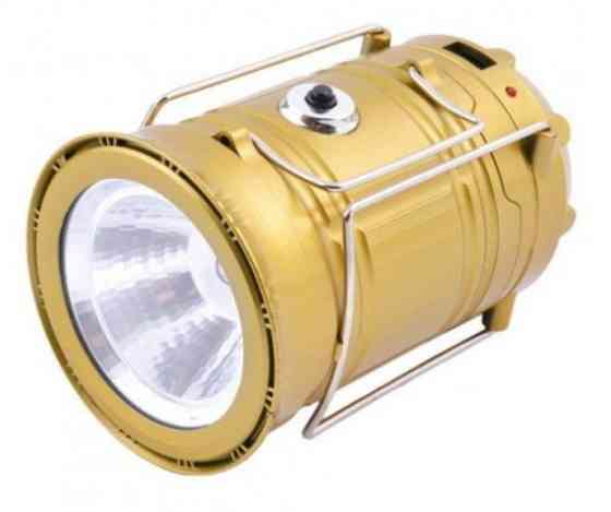Ліхтарик кемпінговий G5800 5392 на сонячній батареї, з ф-цією Power Bank, золотистий Вінниця