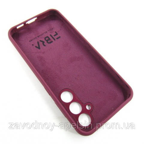 Samsung S23 FE Чохол силіконовий Захист камери (бордовий) Одеса - фото 2