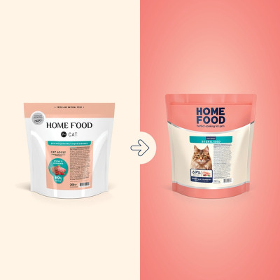 Сухий корм для кішок Home Food For sterilised з кроликом та журавлиною 200 г (4820290090156) Вінниця - фото 2