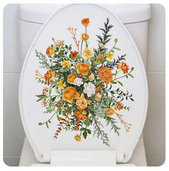 Наклейка на унитаз интерьерная Цветы Киев - изображение 3