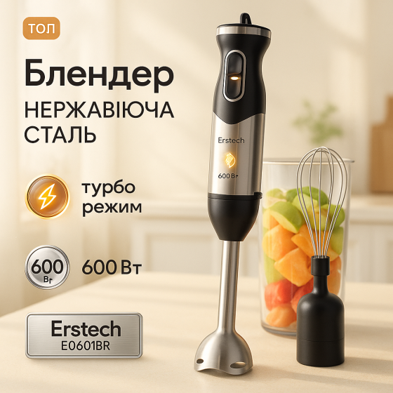 Электрический блендер для взбивания Erstech, Компактный блендер для домашнего использования HS-56 Львов