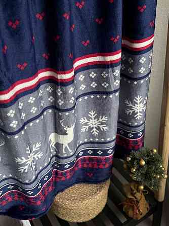 Ecotton Плед Ecotton 150х220 см Well Soft новорічний з оленями синій FL-4885 (23221) Київ