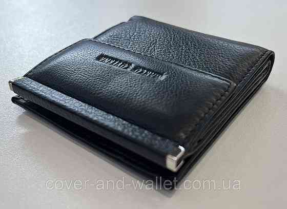 Маленький кошелек черного цвета с монетницей для женщин и мужчин Marco Coverna 1420 Киев
