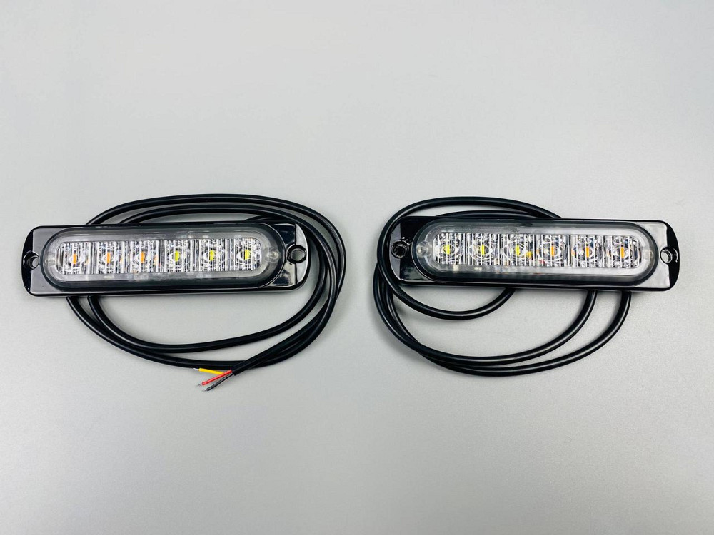 Стробоскоп автомобільний, Аварійні попереджувальні вогні для транспортних засобів LED 12В/24В (6 Led діодів) Мукачево - фото 7