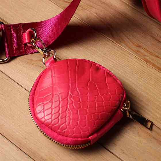 Женский удобный двойной клатч из экокожи Vintage sale_15136 Розовый Киев