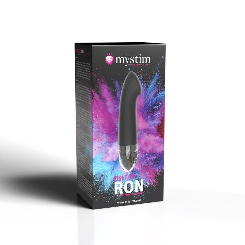 Вібратор для точки G з електростимуляцією Mystim Right on Ron Black Edition Sex Aura Київ - фото 9