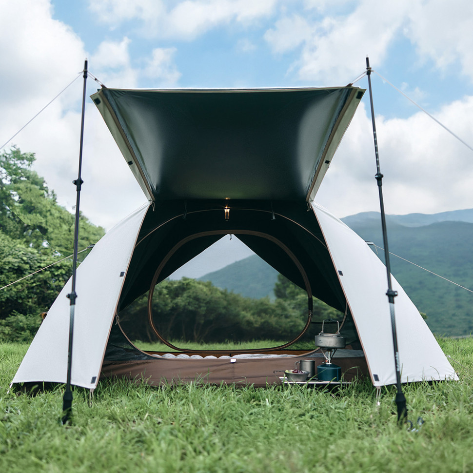 Намет двомісний Naturehike Greek Style CNK2300ZP024 світло-кавовий Київ - фото 9