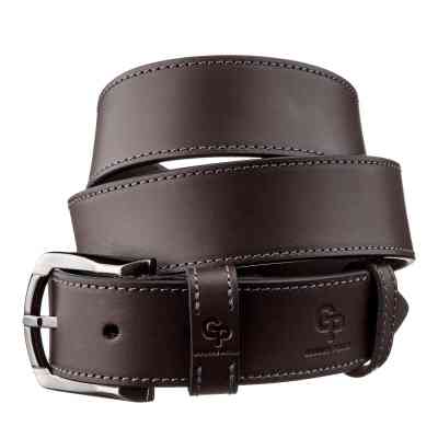 Ремень Grande Pelle Джинсовый Коричневый (11158) Винница