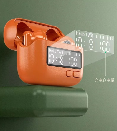 Беспроводные Bluetooth наушники BPG Retro Back Clip Portable TWS 1990 (Оранжевый) Киев