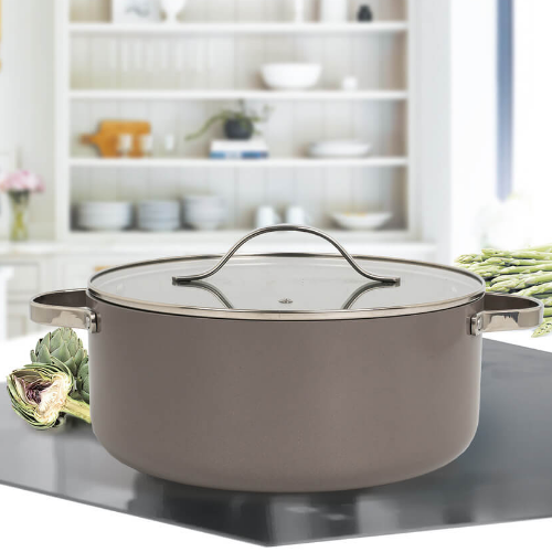 Каструля 7л з кришкою а/п Ceramic MR-4009-28 Maestro Житомир - изображение 4