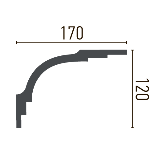 Карниз полиуретановый гладкий Gaudi Decor P 880 Днепр - изображение 4