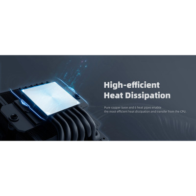 Кулер для процессора ID-Cooling IS-67-XT Black Винница - изображение 5