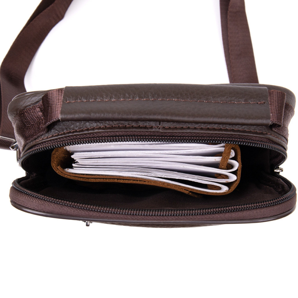 Мессенджер чоловічий вертикальний Vintage 20436 Коричневий Київ - фото 5