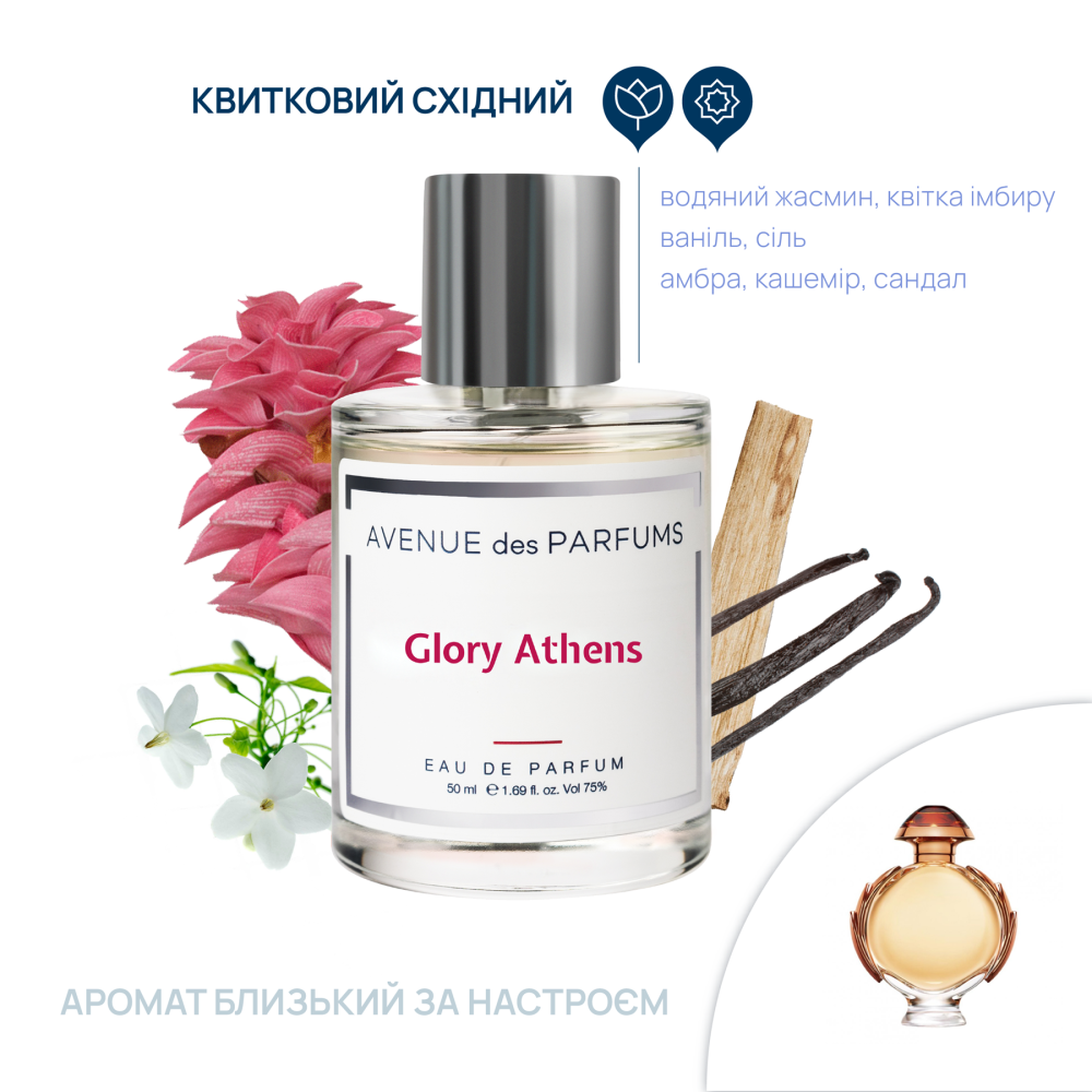 Парфюмерная вода Glory Athens Avenue des Parfums 50 мл Киев - изображение 4