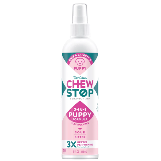 Спрей от погрызов TropiClean Chew Stop 2 в 1 для щенков, 236 мл Винница