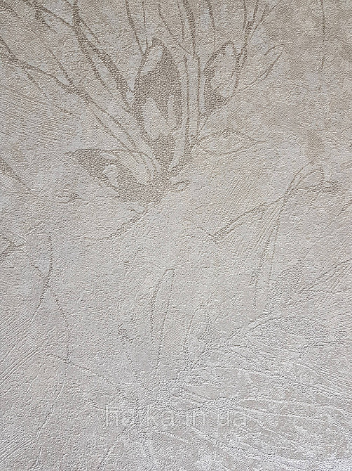Шпалери метрові вінілові на флізеліні A.S.Creation Sylvana 1.06x10 листя штукатурка коричневе срібло 79125-4 Київ - фото 1