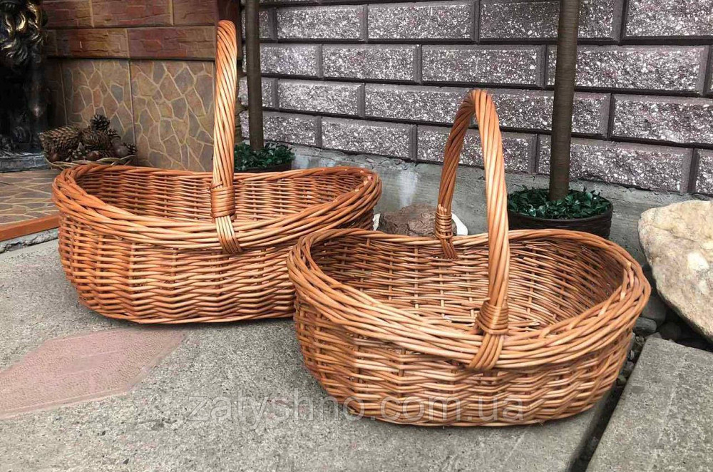 Корзина пасхальная  широкая из лозы( 1шт) Киев - изображение 4