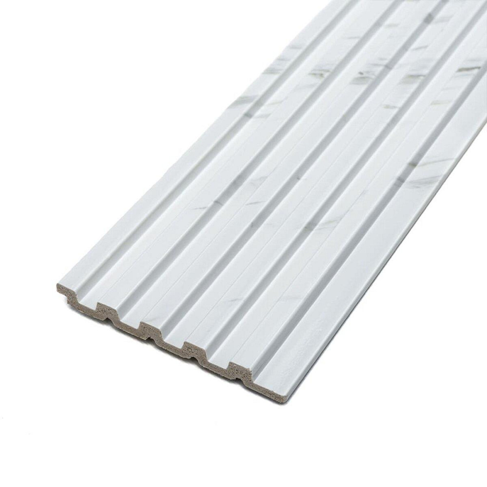 Рейка декоративная PS 2900х120х12мм Белый мрамор SW-00002134 Киев - изображение 1